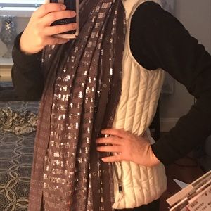 Free People Sequin Holiday Scarf